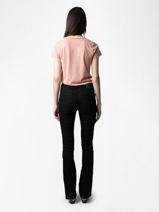 Tunisien - T-shirt tunisien avec strass.