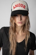 Atia Dots Linen T-shirt - Women’s black linen T-shirt with crystal embellishment