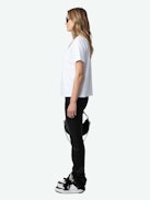 Marta Studded T-shirt - Women's short sleeved t-shirt with silver studs throughout.