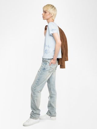 T-shirt Alys - T-shirt manches courtes avec multicusto strass.