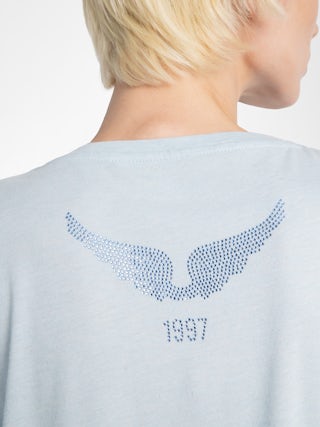 T-shirt Alys - T-shirt manches courtes avec multicusto strass.