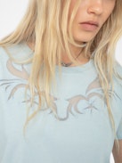 T-shirt Alys - T-shirt manches courtes avec fishnet.