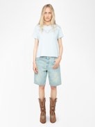 T-shirt Alys - T-shirt manches courtes avec fishnet.