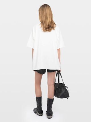 T-shirt Berry - T-shirt manches courtes orné d’un blason en strass.