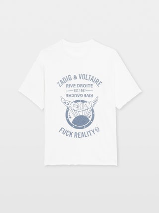 T-shirt Berry - Short-sleeved t-shirt with rhinestone crest.