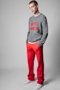 Pullover Kennedy Artist Wanted - Herren-Pullover aus grauer Merinowolle Artis Wanted