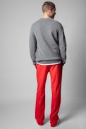 Pullover Kennedy Artist Wanted - Herren-Pullover aus grauer Merinowolle Artis Wanted