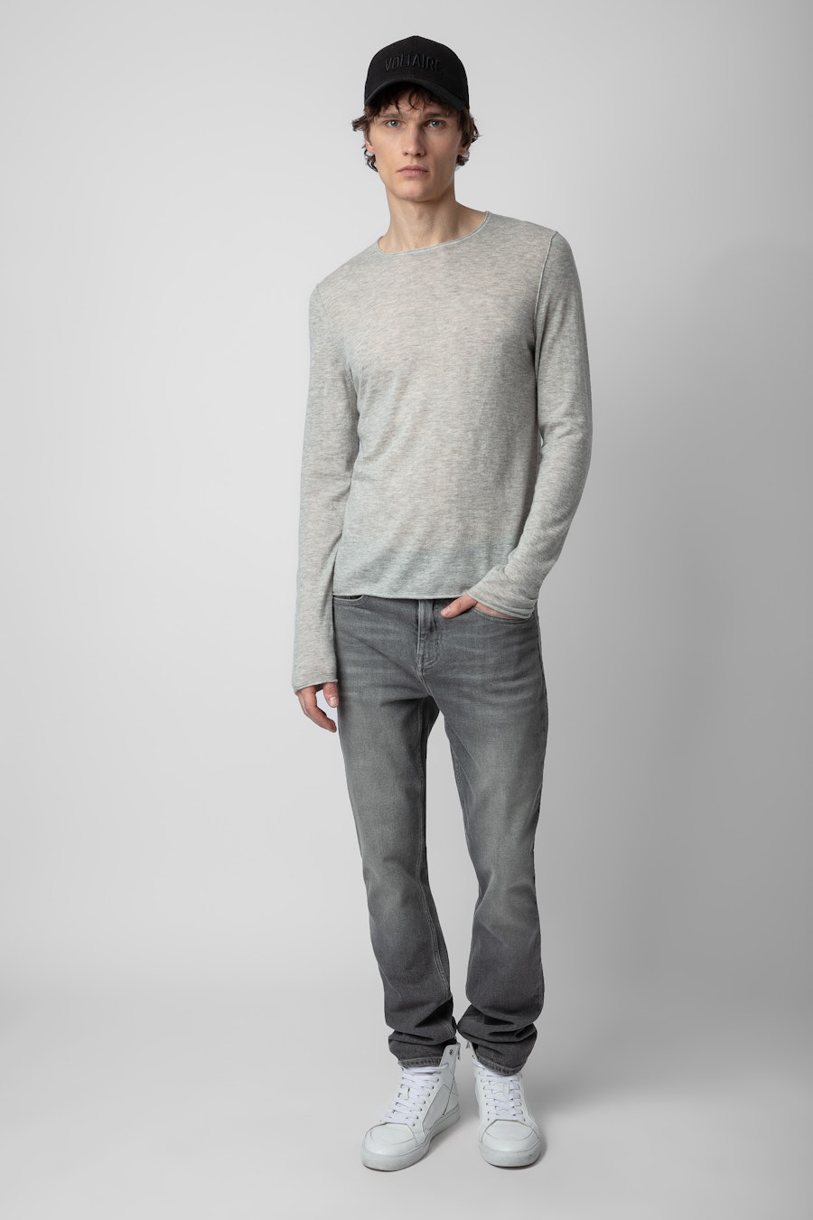 ZADIG&VOLTAIRE Teiss Cashmere Sweater,Light grey