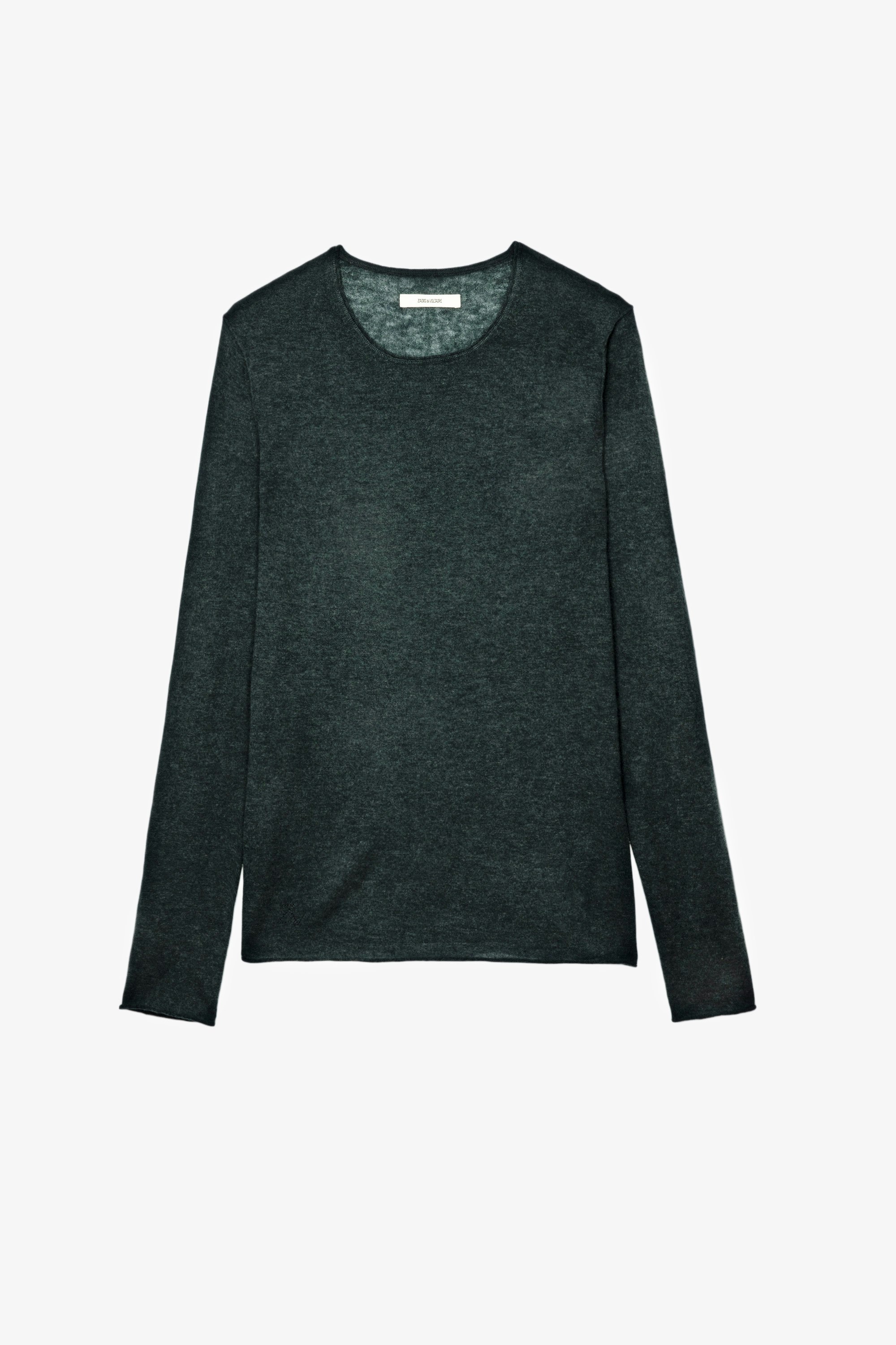 Teiss Cashmere Pullover Men's green cashmere jumper