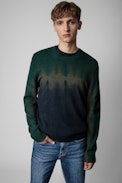 Pullover Kennedy Kaschmir - Herren-Pullover aus Kaschmir mit Farbverlauf
