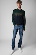 Pullover Kennedy Kaschmir - Herren-Pullover aus Kaschmir mit Farbverlauf