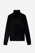 Bobby Jumper - Unisex’s black merino wool turtleneck jumper.