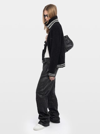 Gildas Coat - Short coat with stand-up collar with zip and pockets.