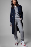 Steevy Pants Cashmere - Women's gray cashmere sweatpants