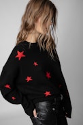 Markus Stars Cashmere Jumper - Women's knit jumper with contrasting star motifs