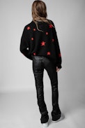 Markus Stars Cashmere Jumper - Women's knit jumper with contrasting star motifs