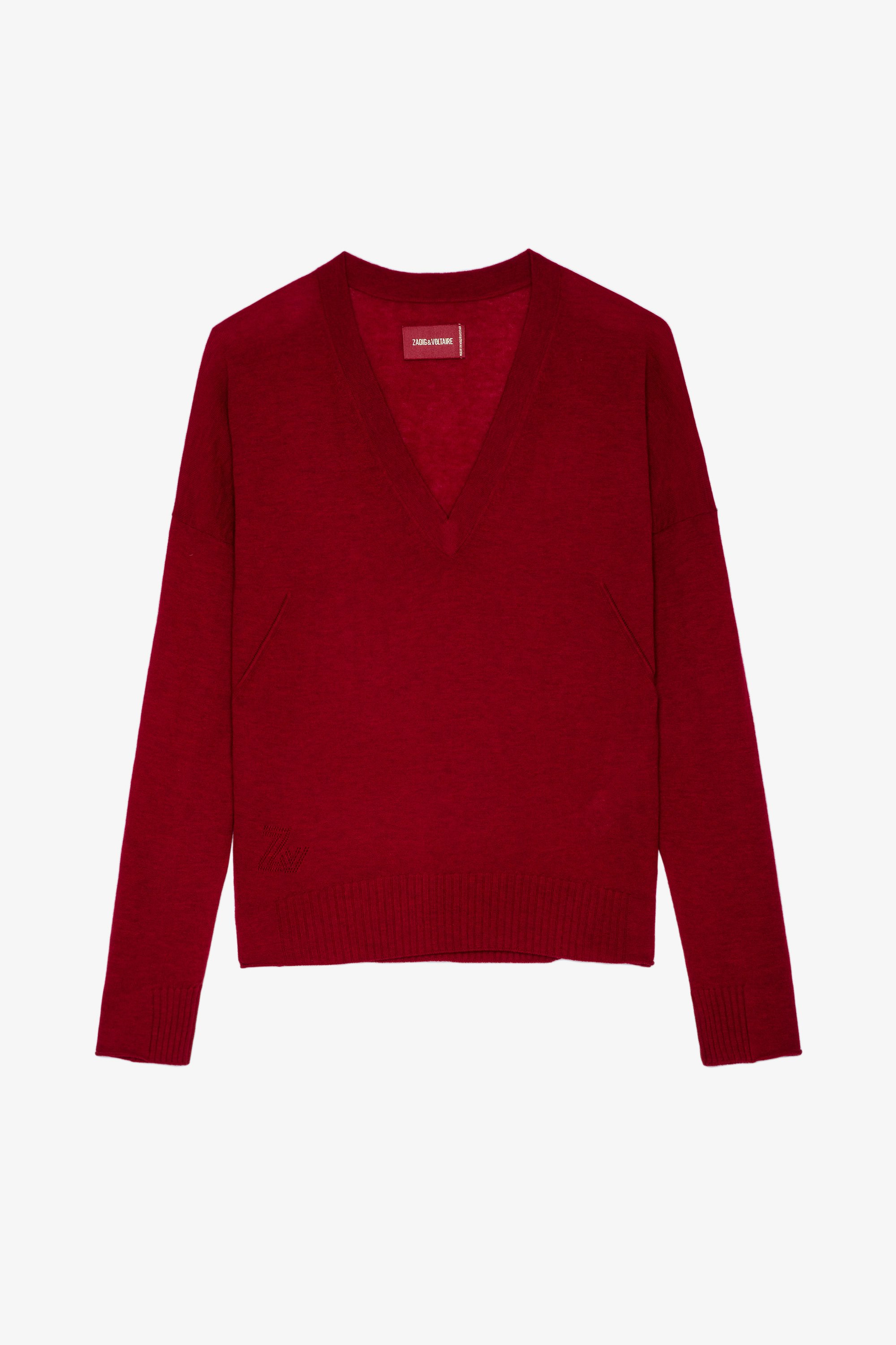 Womens Clothing Jumpers and knitwear Jumpers Zadig & Voltaire Ida Cashmere Jumper in Red 