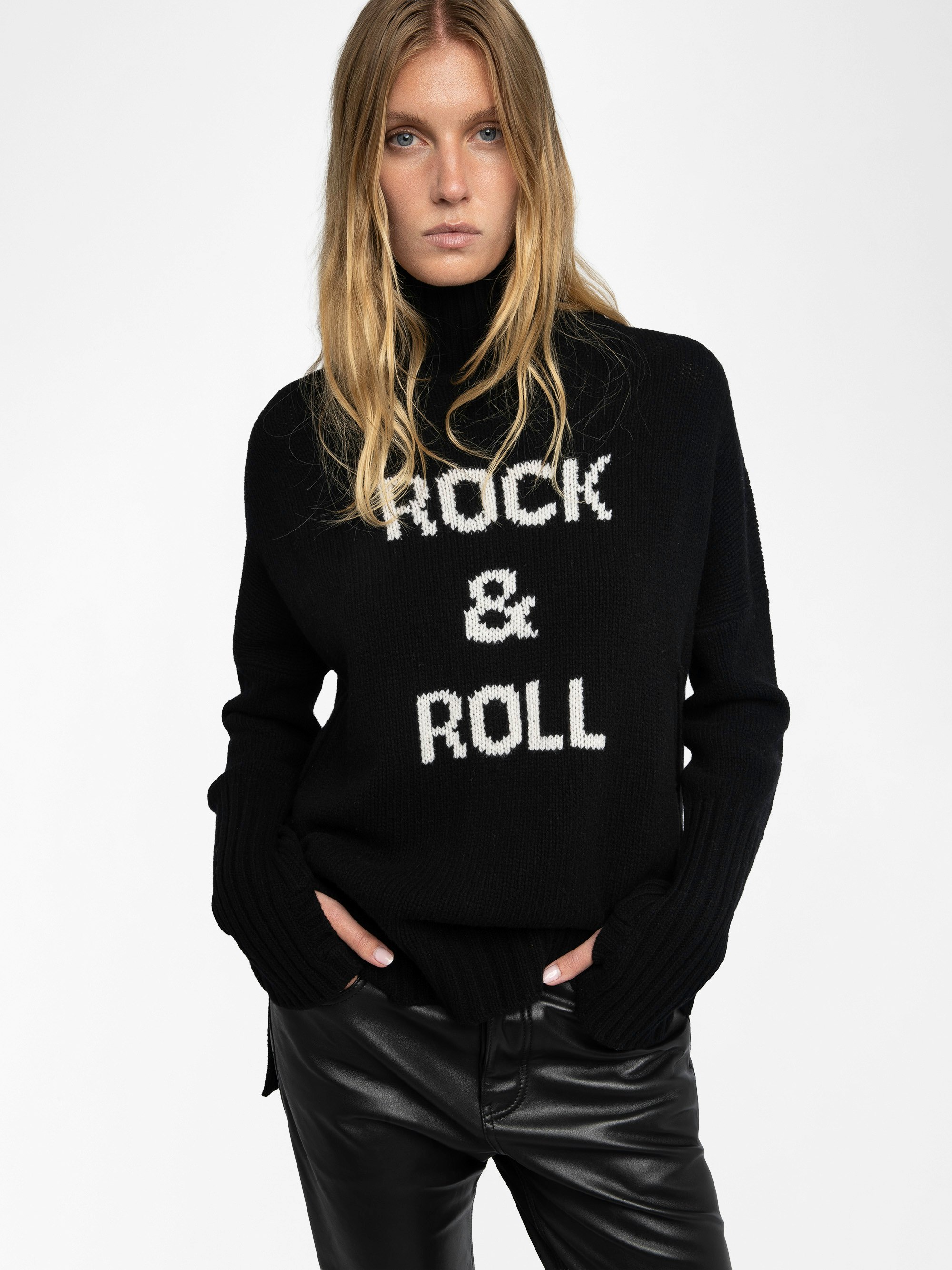 Alma Rock & Roll Sweater - A soft, wool knit with an unmistakeably rock “n” roll style: this is an absolute must-have women's wool turtleneck.