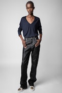 River Cashmere Sweater - Women's v-neck cashmere sweater.