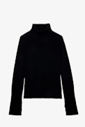 Biky Cashmere Jumper - Women’s long-sleeved turtleneck cashmere jumper.