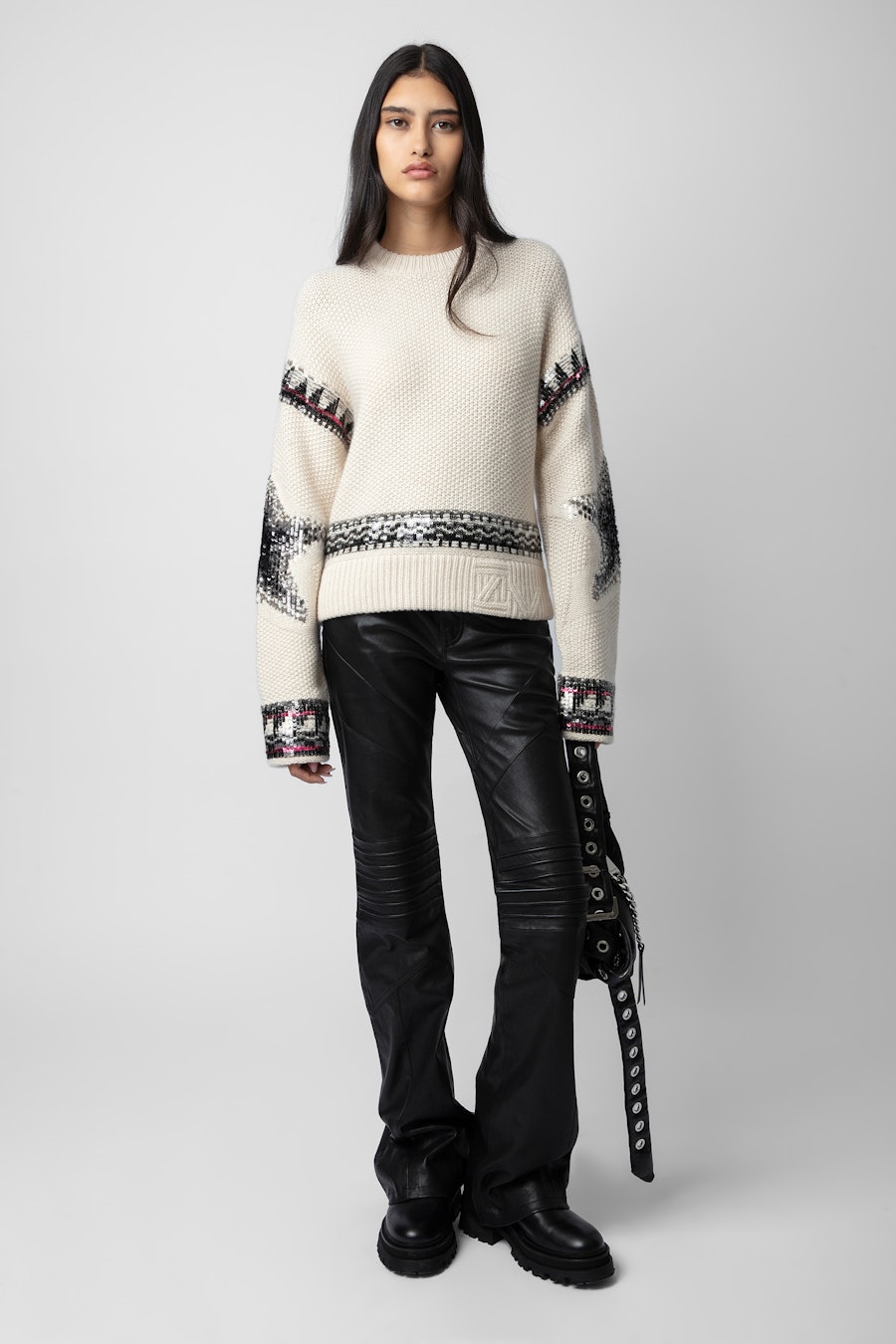 ZADIG&VOLTAIRE Kanson Sequins Cashmere Sweater