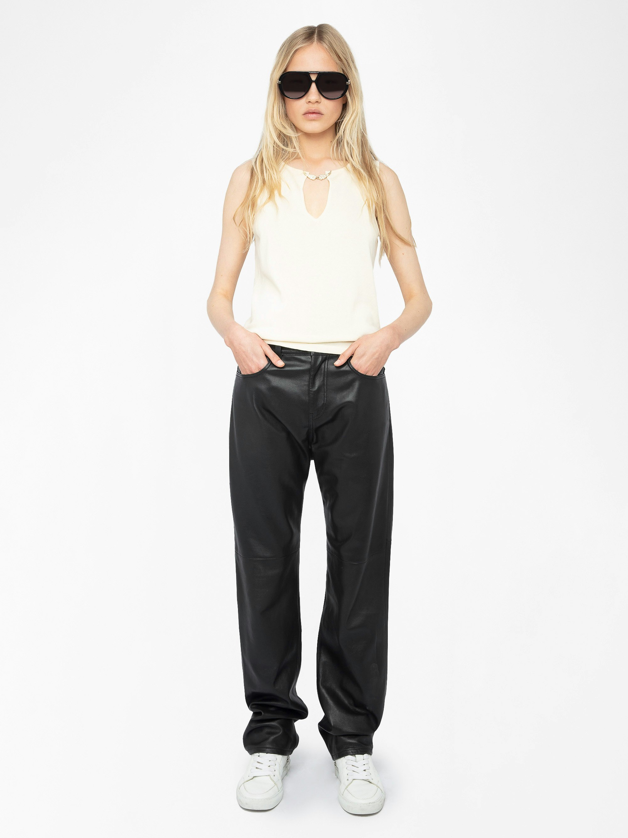 Top Sayani - Top en maille avec fermeture ailes.