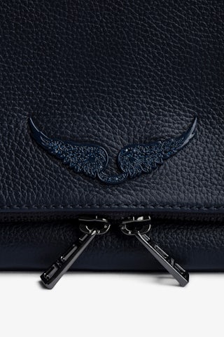 Rock Clutch - Zip-up leather clutch bag.