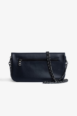Rock Clutch - Zip-up leather clutch bag.