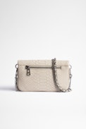 Rock Nano Savage Clutch - Small white zipped clutch bag.
