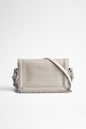 Rock Nano Novel Bag - Small women's bag in crocodile-look embossed leather