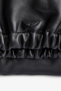 Borsa Rockyssime XS - Borsa in pelle di agnello nera, donna.