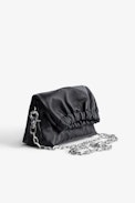 Borsa Rockyssime XS - Borsa in pelle di agnello nera, donna.