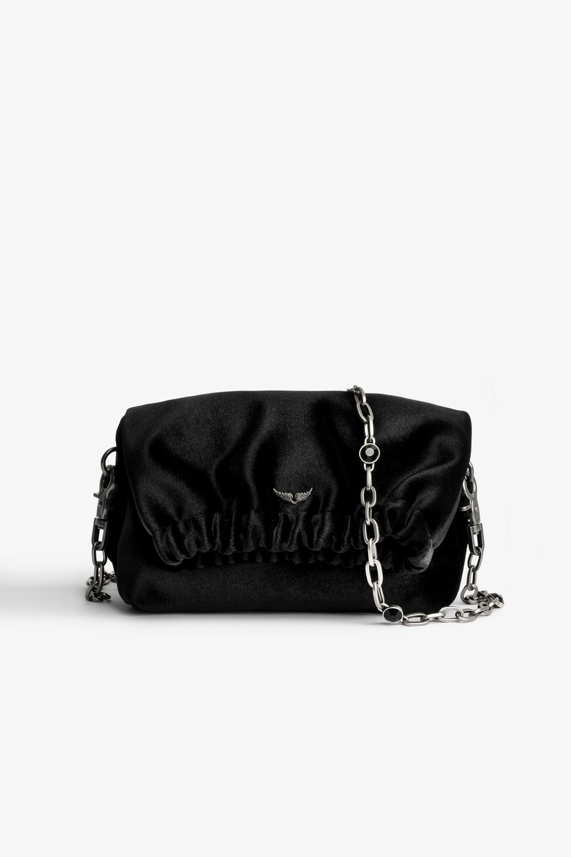 Rockyssime XS バッグ Women’s small black velvet bag