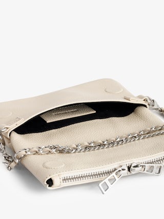 Rock Nano Swing Your Wings Clutch - Rock Nano leather clutch with interchangeable Swing Your Wings side panels.