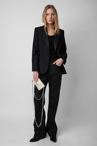 Rock Nano Swing Your Wings Clutch - Rock Nano leather clutch with interchangeable Swing Your Wings side panels.