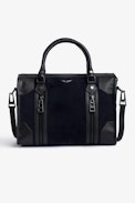 Sunny Medium #2 Bag - Women’s medium blue leather bag with a shoulder strap