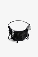 Le Cecilia Mini Bag  - Women’s Le Cecilia bag in black vegetable-tanned leather with Swarovski® crystal-embellished shoulder strap.