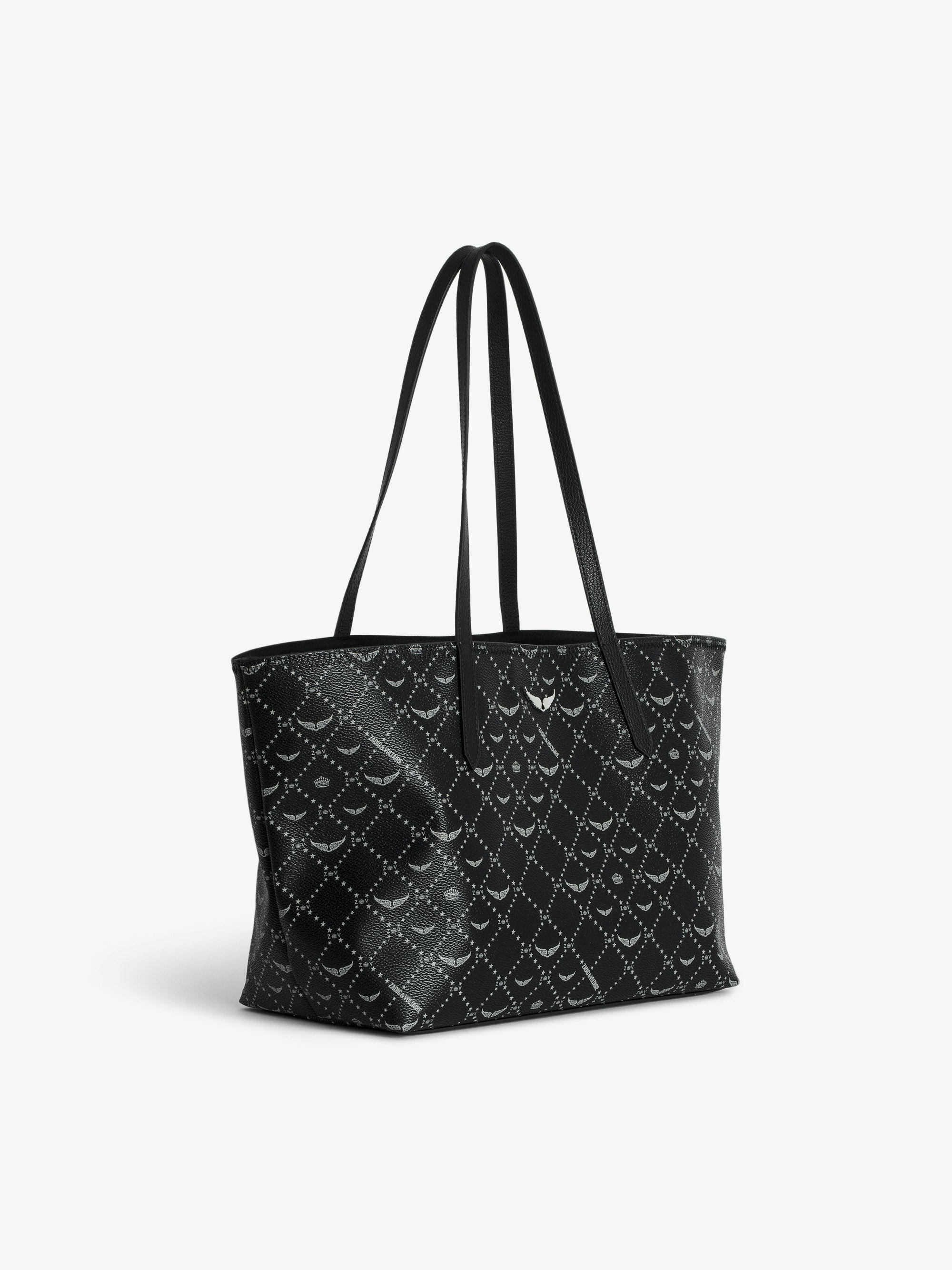 トートバッグ ZADIG & VOLTAIRE FW18 (LWBA00146 001 NOIR) Rock Black Leather Clutch | Zadig&Voltaire