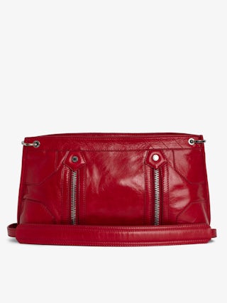 Sunny Moody Vintage Patent Bag - Vintage patent leather bag with adjustable shoulder strap and wing signature.