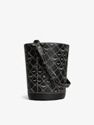 Z Bucket Monogram Tasche - Bucket-Tasche aus Monogram-Canvas mit verstellbarem Riemen und Flügel-Signatur.