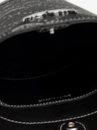 Borsa Z Bucket Nano Monogram - Mini borsa secchiello in tela monogram con tracolla regolabile e firma ad ali.