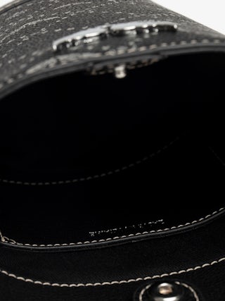 Z Bucket Nano Monogram Bag - Mini bucket bag in monogram canvas with adjustable strap and wing signature.