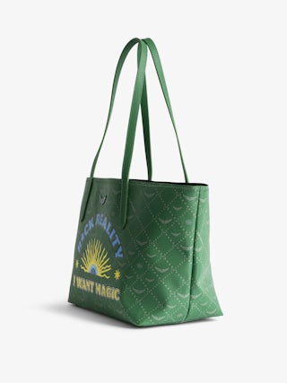 Bag Z Shopper Monogram Tag - Shopper bag in ZV monogram canvas with tag motifs and signature wings.