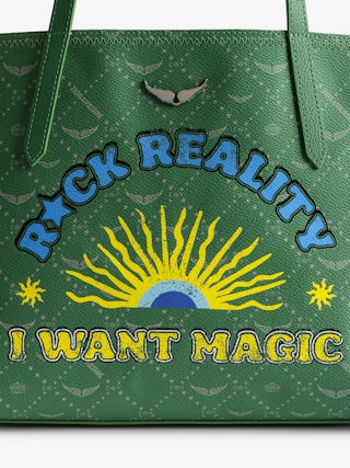 Bag Z Shopper Monogram Tag - Shopper bag in ZV monogram canvas with tag motifs and signature wings.