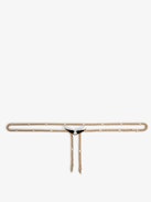 Borderline Chain Belt - Women's chain belt with wings motif closure.