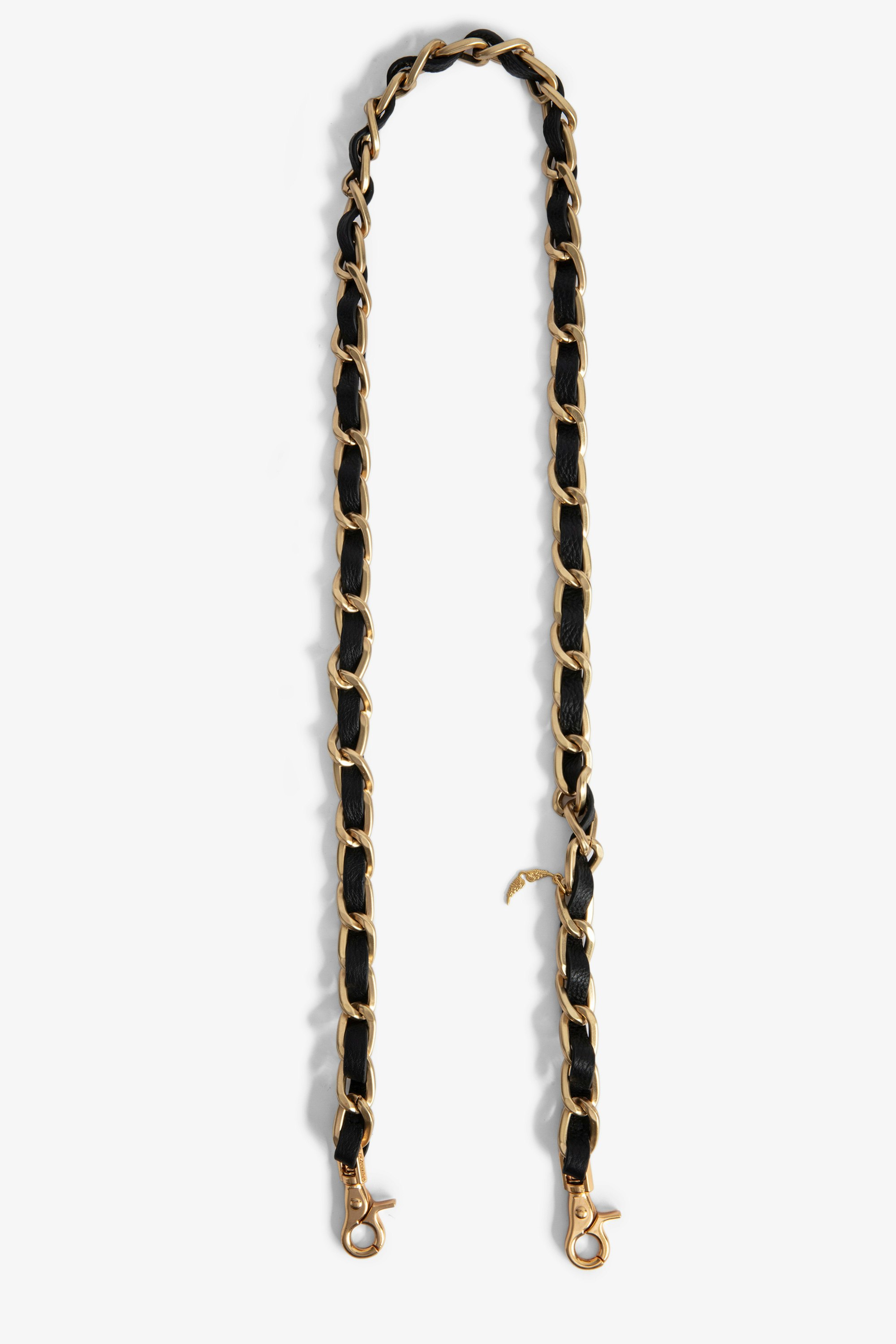 Chain and Leather Shoulder Strap undefined