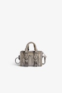 Bolso grisgrís Sunny #2 - Llavero minibolso Sunny con purpurina