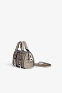 Bolso grisgrís Sunny #2 - Llavero minibolso Sunny con purpurina