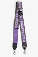 Tracolla Zadig - Tracolla in nylon e pelle viola glitter - Donna.