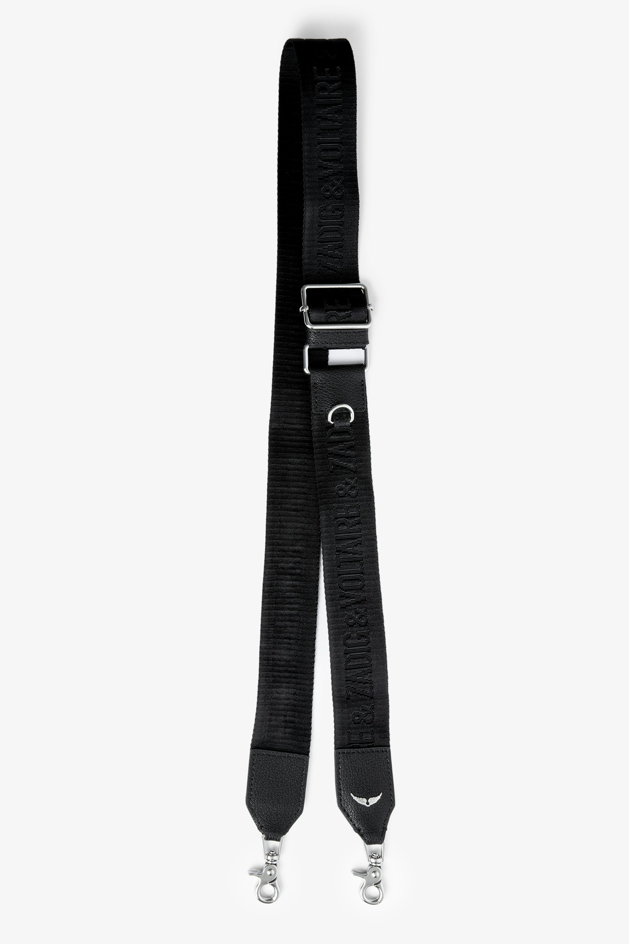 Zadig ストラップ Black leather shoulder strap